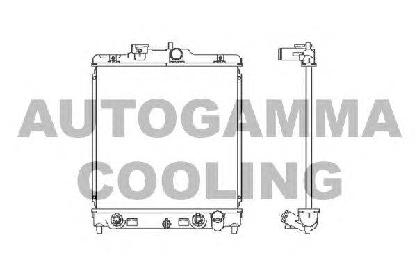 Радиатор, охлаждение двигателя AUTOGAMMA 102115