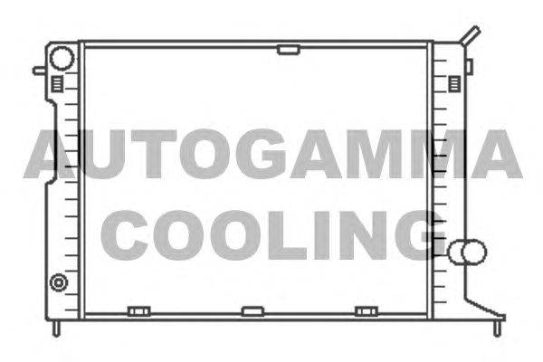 Радиатор, охлаждение двигателя AUTOGAMMA 102241