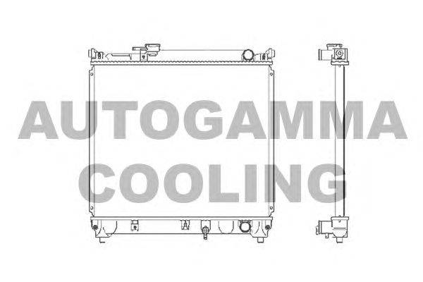 Радиатор, охлаждение двигателя AUTOGAMMA 102343