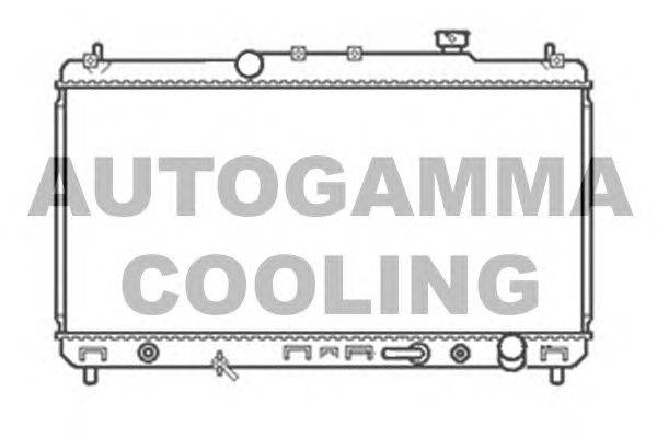 Радиатор, охлаждение двигателя AUTOGAMMA 102355