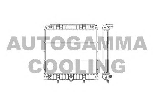 Радиатор, охлаждение двигателя AUTOGAMMA 103269