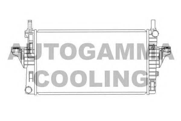 Радиатор, охлаждение двигателя AUTOGAMMA 103445