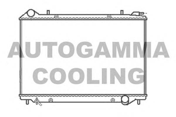 Радиатор, охлаждение двигателя AUTOGAMMA 103512