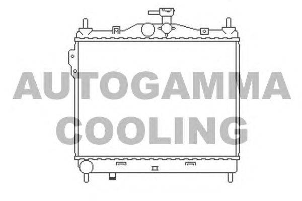 Радиатор, охлаждение двигателя AUTOGAMMA 103669