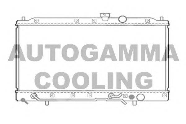 Радиатор, охлаждение двигателя AUTOGAMMA 103960