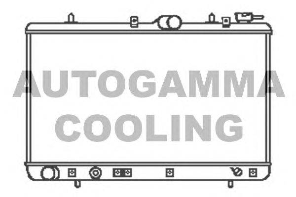 Радиатор, охлаждение двигателя AUTOGAMMA 104061