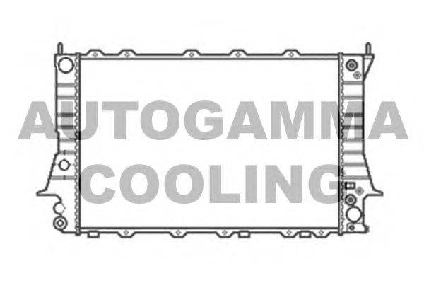 Радиатор, охлаждение двигателя AUTOGAMMA 104166