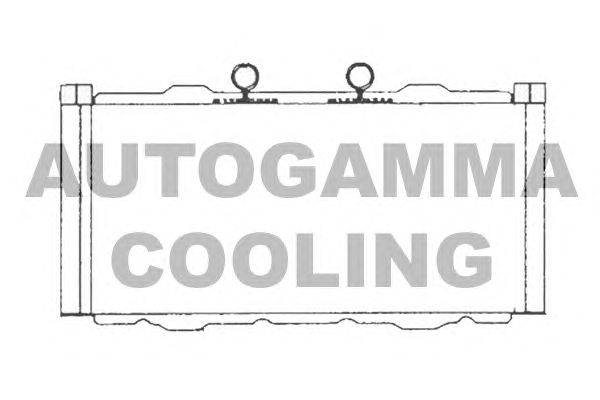 Радиатор, охлаждение двигателя AUTOGAMMA 104181