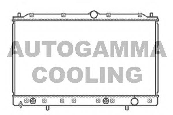 Радиатор, охлаждение двигателя AUTOGAMMA 104291