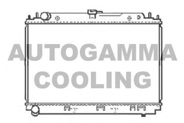 Радиатор, охлаждение двигателя AUTOGAMMA 104861