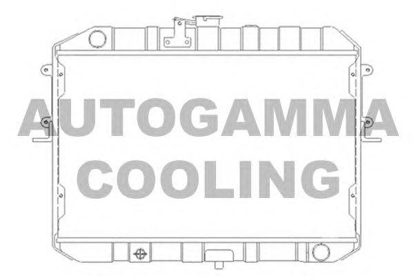 Радиатор, охлаждение двигателя AUTOGAMMA 105153