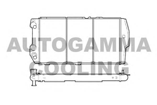 Радиатор, охлаждение двигателя AUTOGAMMA 105571
