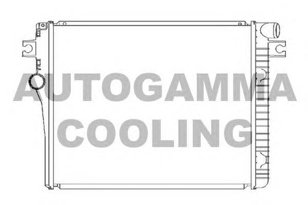 Радиатор, охлаждение двигателя AUTOGAMMA 105620
