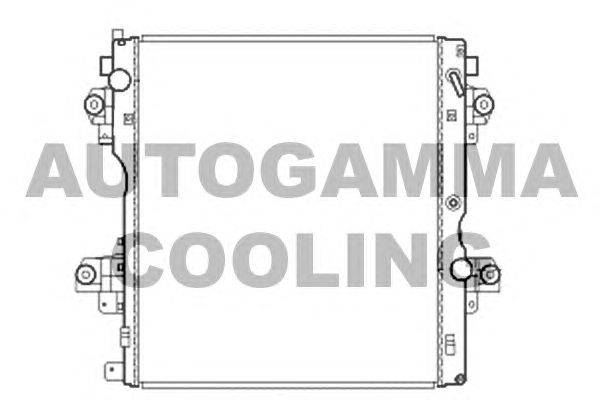 Радиатор, охлаждение двигателя AUTOGAMMA 105878
