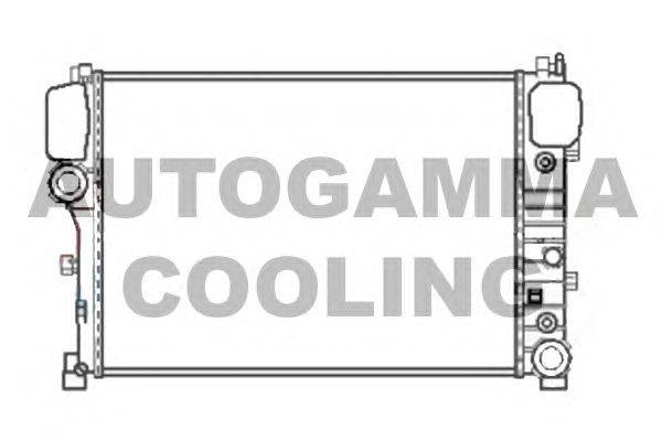 Радиатор, охлаждение двигателя AUTOGAMMA 107043