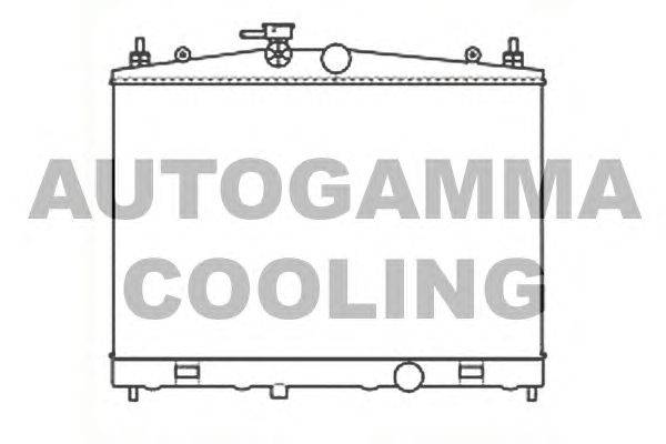 Радиатор, охлаждение двигателя AUTOGAMMA 107175
