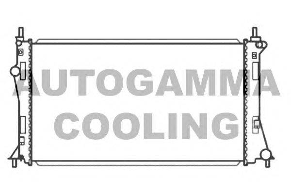 Радиатор, охлаждение двигателя AUTOGAMMA 107197