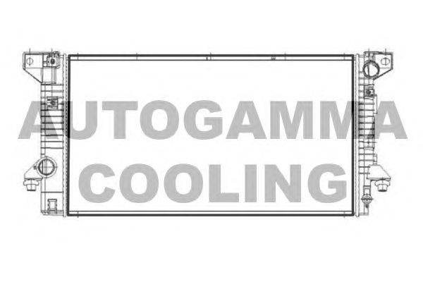 Радиатор, охлаждение двигателя AUTOGAMMA 107243