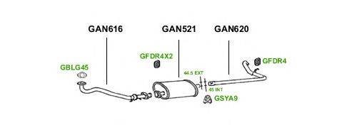 Система выпуска ОГ GT Exhaust 1065