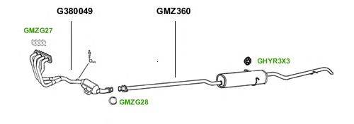 Система выпуска ОГ GT Exhaust 1154