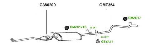 Система выпуска ОГ GT Exhaust 1166