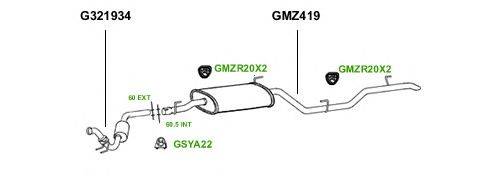 Система выпуска ОГ GT Exhaust 1179