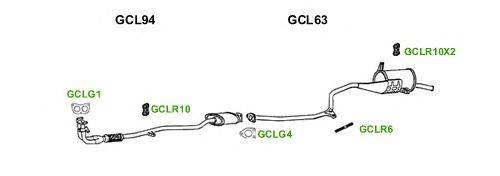 Система выпуска ОГ GT Exhaust 1255