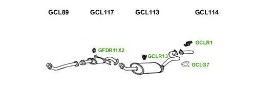 Система выпуска ОГ GT Exhaust 1284