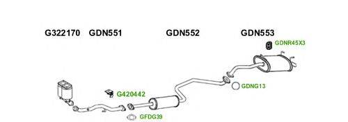 Система выпуска ОГ GT Exhaust 1358