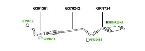 Система выпуска ОГ GT Exhaust 1791