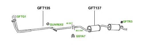 Система выпуска ОГ GT Exhaust 3765