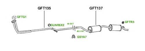 Система выпуска ОГ GT Exhaust 3766