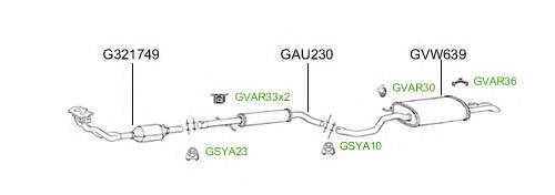 Система выпуска ОГ GT Exhaust 4668