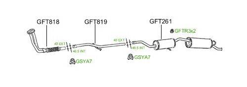 Система выпуска ОГ GT Exhaust 467