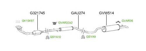 Система выпуска ОГ GT Exhaust 4678