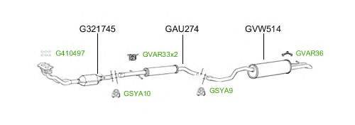 Система выпуска ОГ GT Exhaust 4801