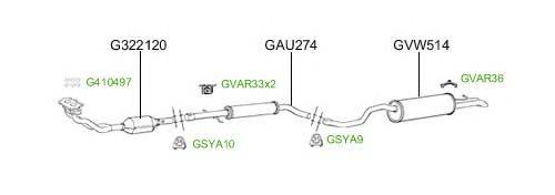 Система выпуска ОГ GT Exhaust 4802