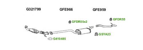 Система выпуска ОГ GT Exhaust 6330