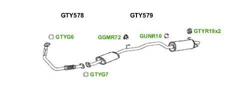 Система выпуска ОГ GT Exhaust 7097