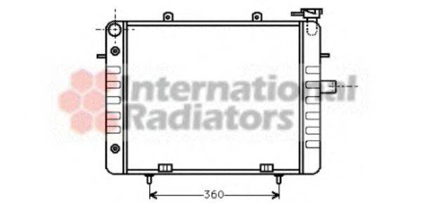 Радиатор, охлаждение двигателя OPEL 1302004