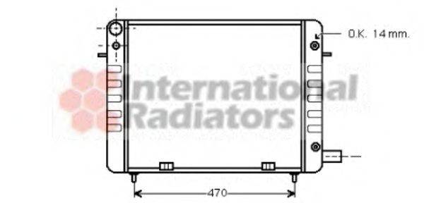 Радиатор, охлаждение двигателя GERI 13061