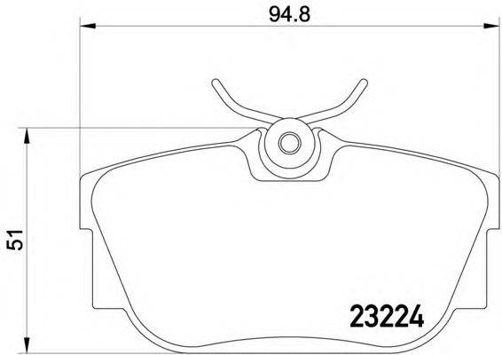 Комплект тормозных колодок, дисковый тормоз TEXTAR 2322415