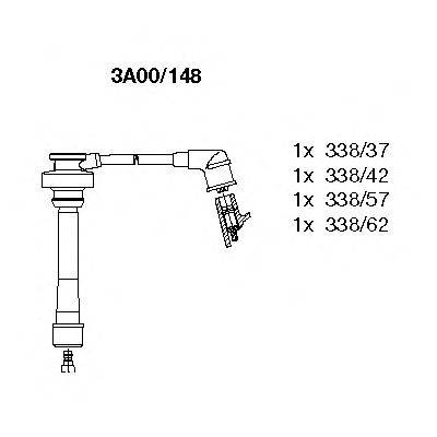 Комплект проводов зажигания BREMI 3A00/148