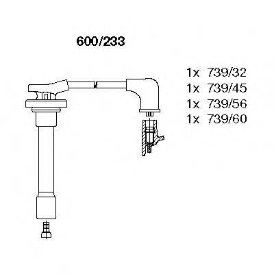 Комплект проводов зажигания BREMI 600233