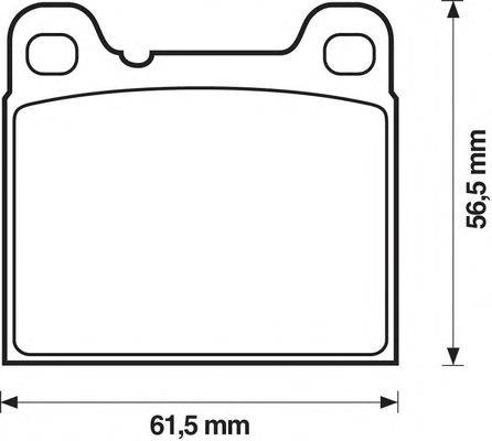 Комплект тормозных колодок, дисковый тормоз JURID 571417J