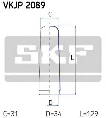 Комплект пылника, рулевое управление SKF VKJP 2089