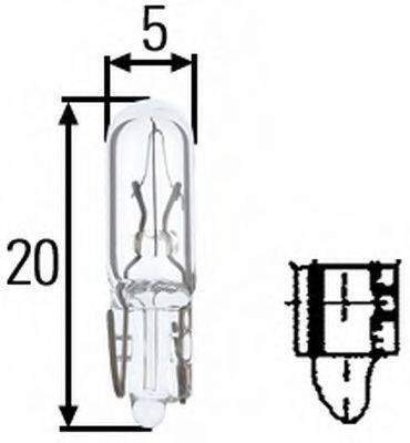 Лампа накаливания; Лампа, выключатель HELLA 8GP 002 095-121