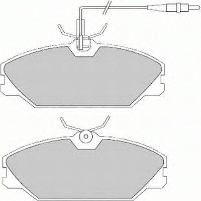 Комплект тормозных колодок, дисковый тормоз FERODO FDB1085