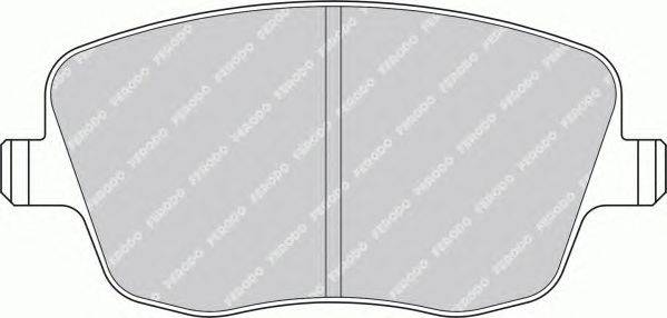 Комплект тормозных колодок, дисковый тормоз FERODO 23581