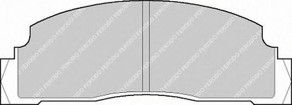 Комплект тормозных колодок, дисковый тормоз FERODO 20422